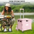 thumbnail image 2 of Caja Herramientas Plegable Carrito Mano Con Ruedas Portátil Utilitario Telescópico 4 Giratorias para Viajes Compras Mudanzas Almacenamiento Uso en Oficina, 2 of 9