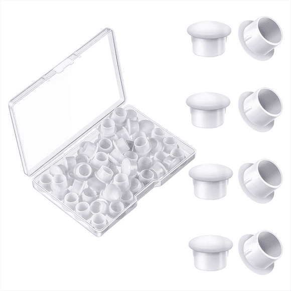 150 Pieces 10mm (3/8 Inch) Plastic Plugs for Hole Plugs Screw Hole Plugs for Door Screw Chair Cabinet Cupboard Shelf