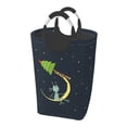 thumbnail image 1 of DouZhe 50L Rectangular Laundry Basket, Moon Christmas Tree Alien Prints Waterproof Foldable Laundry Hamper with Aluminum Handles, 1 of 6