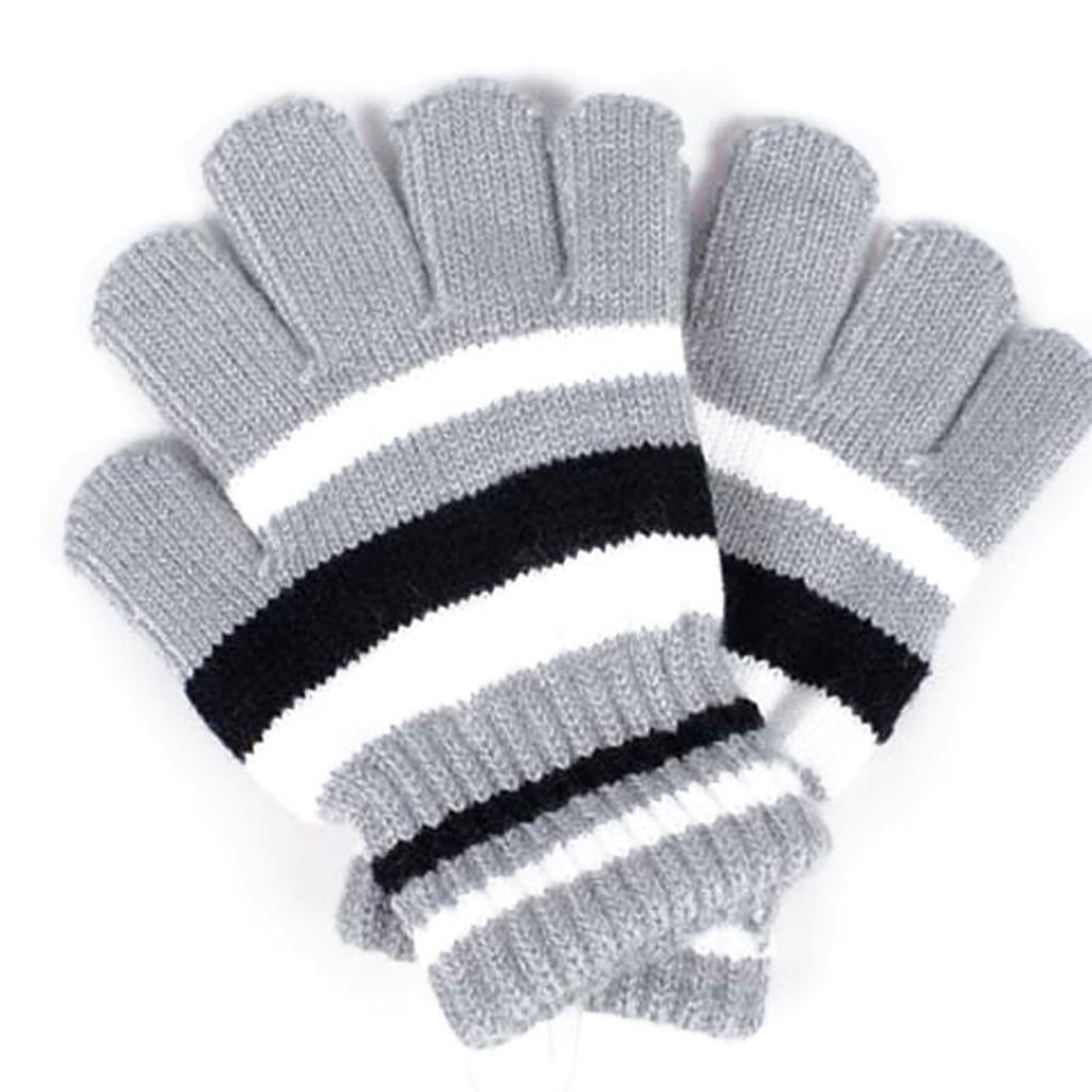 Children Magic Gloves Mittens Girls Boys Kids Stretchy Knitted Winter Warm Glove 
