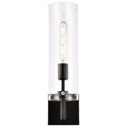 Savant 1 light black wall sconce