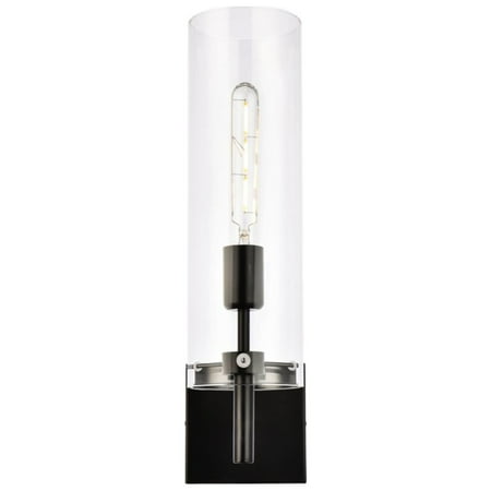 Savant 1 light black wall sconce