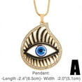 thumbnail image 4 of 2 grandes collares de ojos con personalidad de hip-hop europeo y americano, 4 of 5