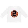 thumbnail image 3 of Inktastic Basketball 2nd Birthday 2 Year Old Boys Long Sleeve Toddler T-Shirt, 3 of 5