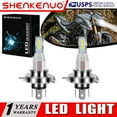 thumbnail image 1 of SHENKENUO For Suzuki GSXS750 GSXS1000 GSX1100G 2X 9003 H4 LED Headlights Bulbs 6000K White,Pack of 2,C86, 1 of 12