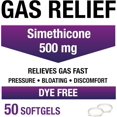 thumbnail image 2 of Puregen Labs Gas Relief Softgels with Simethicone 500 mg, Dye Free Formula, Fast Relief from Gas, Bloating & Pressure - 50 Softgels, 2 of 5