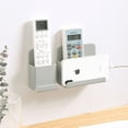 thumbnail image 4 of Caja de almacenamiento de control remoto de pared Soporte de carga de teléfono móvil adhesivo de pared Estante de almacenamiento de objetos pequeños, 4 of 6