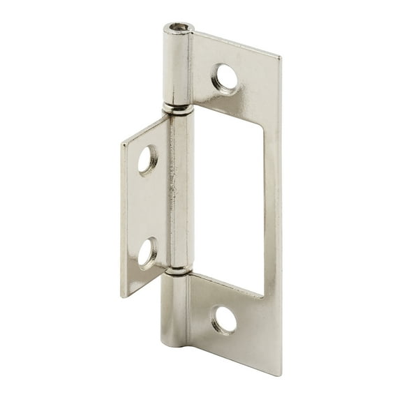 Prime-Line Products N 7273 3 in. Nickel Plated, Non-Mortise Bi-Fold Door Hinge (Pack of 2)