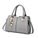 thumbnail image 3 of Bolso para Mujer, Bolso Tote con Cremallera y Correa para el Hombro, Bolso Bandolera para el Trabajo, Gris, 3 of 8