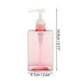 thumbnail image 4 of Ofertas Únicas 1 Pc Dispensador de Jabón en Forma de Cuadrado Simple para Baños y Lavanderías Claro Rosa 280ml, 4 of 6