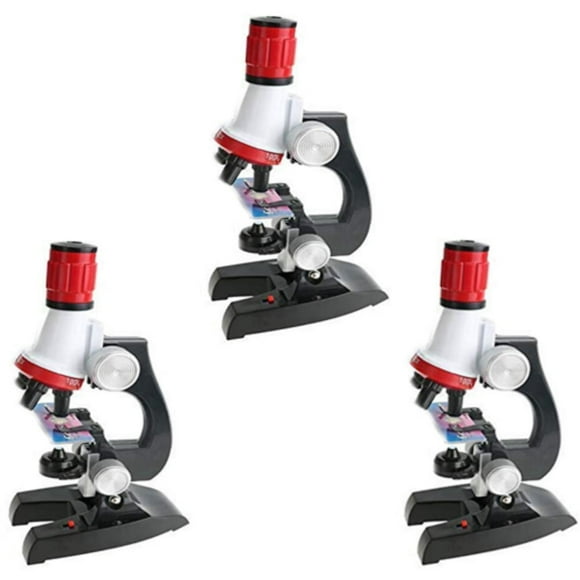 Science Microscope Educational Toy for Children Real Working Microscope for Kids for Boys and Girls (Pack of 3)