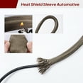 thumbnail image 6 of Automotive Heat Sleeve Roll - Woven Design Vehicle Hose Wire Loom Brake Cable/Fuel Line/Spark Plug Protector Cover, 6 of 8