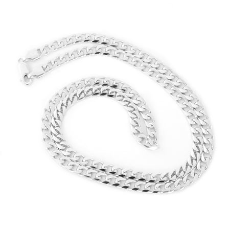 - Men's Solid 14k White Gold Heavy Miami Cuban Link Chain Necklace or Bracelet