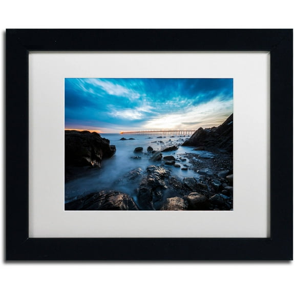 Chris Moyer 'Bacara Twilight' Matted Framed Art