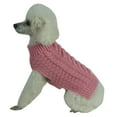 thumbnail image 4 of Swivel-Swirl Heavy Cable Knitted Fashion Designer Dog Sweater, 4 of 4