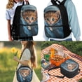 thumbnail image 2 of Jeiento Cute Cat Backpack for Girls 3 Piece Bookbag Set Lovely School Bag with Lunchbox 2nd Grade Book Bags for Kids Travel Rucksack, 2 of 7