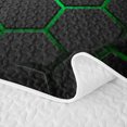 thumbnail image 5 of Erosebridal Gamepad Games Twin Quilt Set,Green Hexagon Geometric Twin Coverlet Set For Boys,2 Pieces, 5 of 7