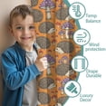 thumbnail image 3 of Blackout Kids Curtains,Hedgehog and Toadstool Orange Pattern Children's Insulated Curtains Set Of 2,Bedroom Essentials,Toddler Room Decor 42"x84", 3 of 5
