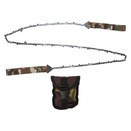 

Survival Chain Saw 65 Manganese Steel Hand Chain Saw Camouflage Cloth Handle Portable Efficient For Camping