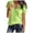 M501 Green, variant on Tfken Summer Women Tshirts Solid Color Short Sleeve V Neck Tops Casual Trendy Female Soft Shirts Brown