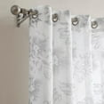 thumbnail image 4 of WARM HOME DESIGNS Sheer Floral Curtains 84 Inches Long. 2 Charcoal Printed Modern Farmhouse Curtains. Embroidered, Textured Flower Pattern Curtains for French, Country, Floral Decor. FLO Сharcoal 84, 4 of 4