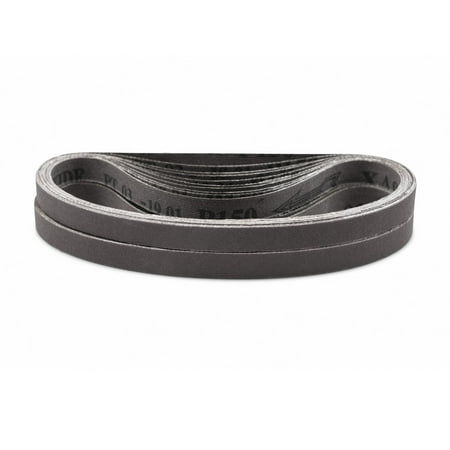 1/2 X 24 Inch Aluminum Oxide Air File Metal Sanding Belts, 20