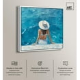 thumbnail image 2 of Poolside Couture Canvas Modern Beach Art by Art Remedy, White Frame, 30" x 30", 2 of 7