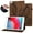 Brown, variant on iPad Mini 6th Generation Case, TECHCIRCLE Slim Folio Stand Premium Butterfly PU Leather Wallet Case with Auto Wake/Sleep Pencil Holder Magnetic Cover for Apple iPad Mini 6 8.3" 2021, Blue