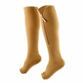 thumbnail image 2 of Calcetines elásticos de vena larga con cremallera Calcetines de compresión Calcetines deportivos con cremallera Calcetines de presión para pantorrillas, 2 of 5