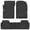 Black, variant on Motor Trend Flextough Advanced Performance Front Floor Mats, Waterproof, Black 3 Piece