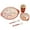 brown, variant on set of environmental protection bamboo fiber children's tableware set baby divided plate five-piece set