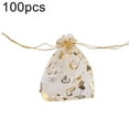 thumbnail image 2 of AMERTEER 100Pcs Sweet Heart Print Drawstring Candy Bag Wedding Party Gift Jewelry Pouch, 2 of 10