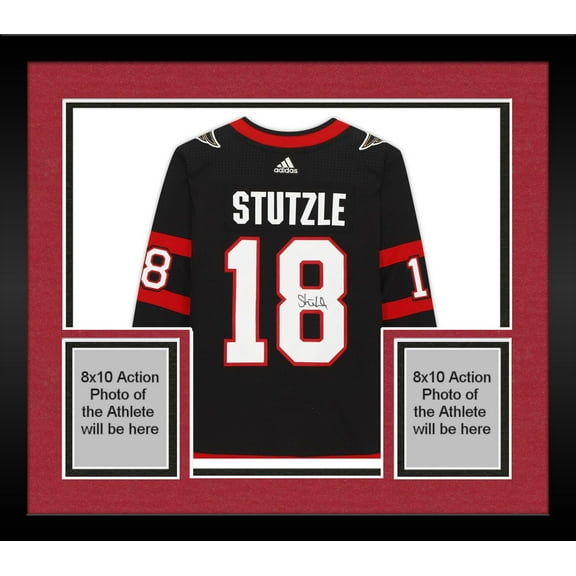 Framed Tim Stutzle Ottawa Senators Autographed Black Adidas Authentic Jersey - Fanatics Authentic Certified