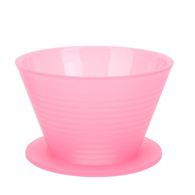 Flat Bottom Coffee Dripper, Food Grade PP Brewing Filter Cup for Home Restaurant Minimal Space Storage Compatible with Filter Paper Sizes