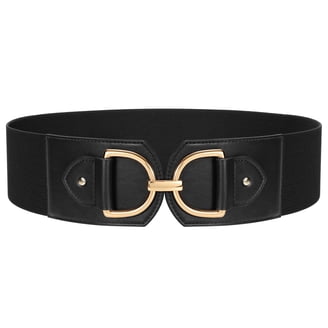 Gold Buckle Stretchy Waist Belt, 3\