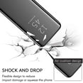 thumbnail image 2 of Compatible For Samsung Galaxy S7 Mobile Phone Case S7edge Case Clear View Standing Cover Mirror Transparent Pc Case Pu Leather Flip Business Series Stand Function 360 Degree Mirror S7 Edge Case, 2 of 4