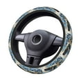 thumbnail image 2 of Cauagu Abstract Sea Turtle Print Car Steering Wheel Cover - Universal Car Accessory for Diverse Cars for Steering Wheel with a Diameter of 14.5"-15", 2 of 7