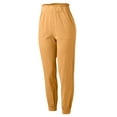 thumbnail image 5 of Womens Plus Size Pants Casual Solid Harlen Long Pant with Pocket Comfortable Loose Trousers for Women Yellow XL, 5 of 9