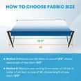 thumbnail image 4 of Kohree 20' RV Awning Fabric Replacement,19oz Heavy Duty Premium Grade Vinyl Fabric with Pull Strap for Camper, Trailer, Motorhome,Blue Fade (Fabric 19'2"), 4 of 13