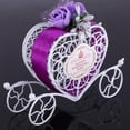 thumbnail image 4 of 6 uds Metal amor corazón carruaje dulces Chocolate caramelo regalos caja boda Favor Púrpura Colcomx Caja del caramelo del carro, 4 of 8