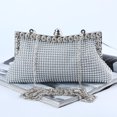 thumbnail image 2 of Bolsa de cena con cuentas de aluminio, bolso de mano para fiesta con láminas de aluminio, bolso de noche con diamantes de imitación, bolso para banquete, 2 of 6