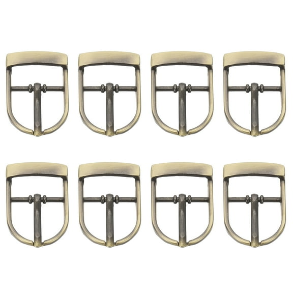 Uxcell Single Prong Buckle, 8 Pcs 0.8 Inch Adjustable Metal Roller Buckle Belt Buckles for Bags DIY Crafts Purse Straps Shoe Belts Making Accessories, Bronze