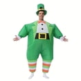 thumbnail image 3 of Inflatable Leprechaun Costume - St. Patrick’s Day Outfit For Parades & Festive Parties,Height 4'11"-6'3",Men, 3 of 7