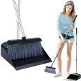 thumbnail image 3 of Broom and Dustpan Set with Long Handle Portable Dustpan Broom Combo Reusable Sweeper Dustpan Set with Comb Teeth Soft Bristle Broom Set Floor Brush and Dustpan for Floor Kitchen Home Office Dorm, 3 of 11
