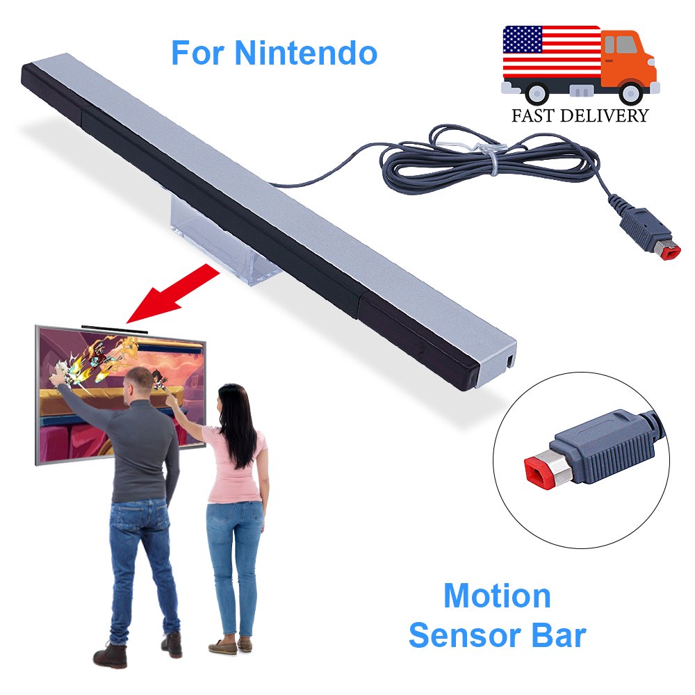 Wired Remote Motion Infrared Sensor Bar IR Ray Inductor for Nintendo