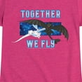 thumbnail image 3 of How to Train Your Dragon - Together We Fly - Toddler & Youth Girls Short Sleeve Graphic T-Shirt, 3 of 5