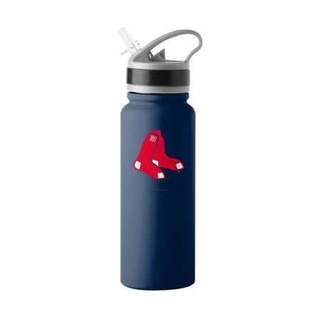 Logo Brands 505-S25UFTB-8 Boston Red Sox 25 oz Stainless Single Wall Flip Top Bottle