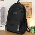 thumbnail image 4 of Mochila ligera de nailon Kawaii resistente al agua para mujer, bonita mochila para ordenador portátil, bolsa de viaje diaria (negro), 4 of 5