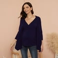 thumbnail image 7 of Youmylove Women Maternity Long Sleeve V-neck Nursing T-Shirt Tee Shirts Top For Breastfeeding Pregnant, 7 of 7