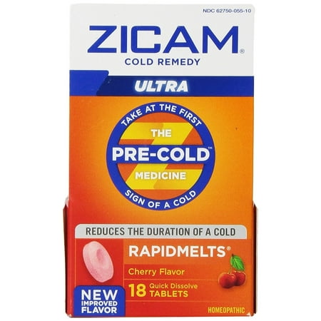 Zicam Pre- Cold Ultra Rapidmelts, 18 tablets